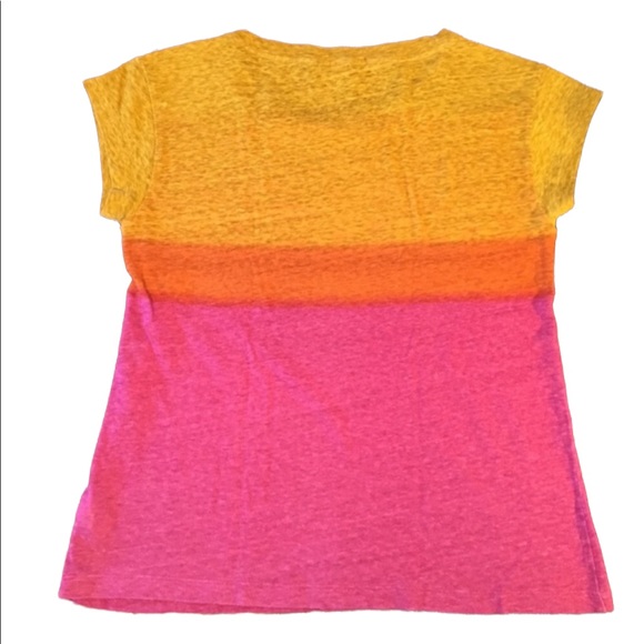 GAP Pink & Yellow Ombré Casual Tee - Picture 9 of 13